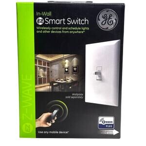 GE In Wall EZ Smart Switch ZW4003-14292 by Jasco Z Wave Plus-New in Sealed Box